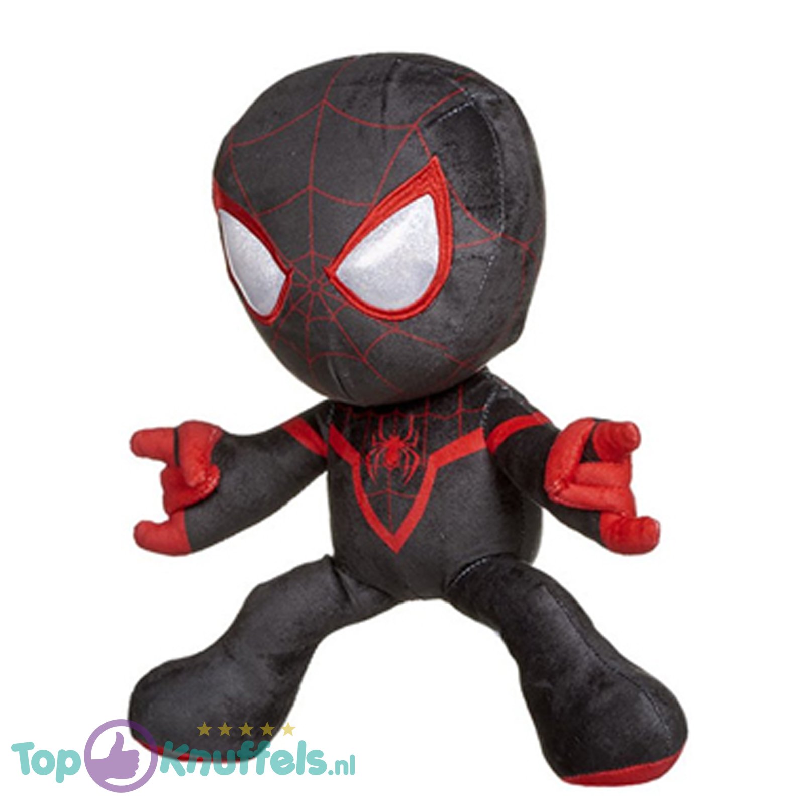 Spiderman Schietend Black Marvel Plush Toy 33 cm