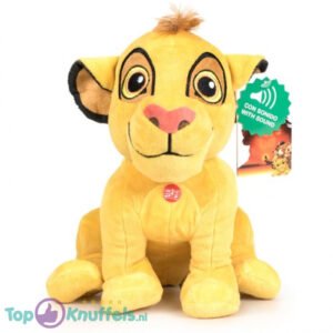 Disney Lion King Plush Toy Whiteh Geluid Simba 30 cm