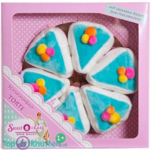Sweet & Easy Pluche Taart 19×19 cm