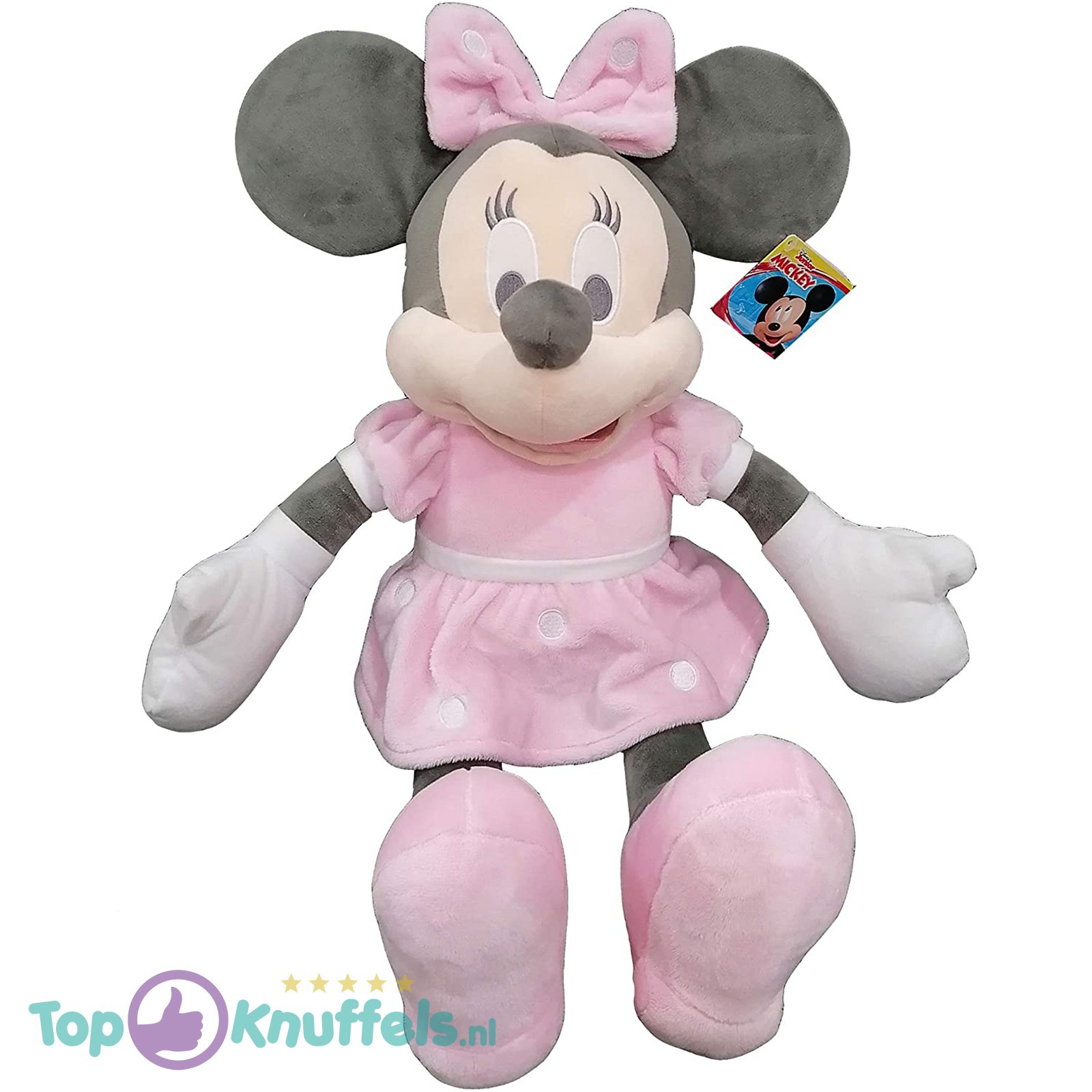 Disney Junior Minnie Mouse Plush Toy (Pink/Grijs) 45 cm