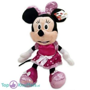 Disney Minnie Mouse Plush Toy (Pink Whiteh Bow) 45 cm
