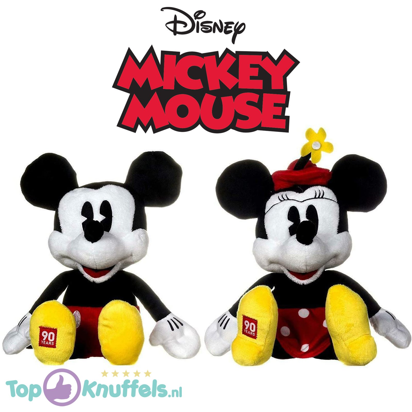 Disney Mickey & Minnie Mouse ’90 Years of Magic’ Plush Toy Set 35 cm
