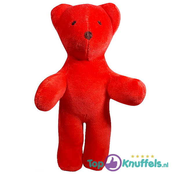 Teddy Bear Plush Toy Red 18 cm + Plush Toy Vingerpop (10 cm)