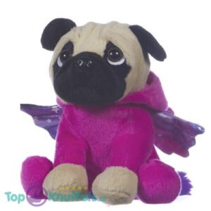 MopsDog Unicorn Pyjama (Pink) Plush Toy Sitting 23 cm