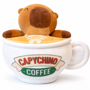 Capibara Brown in Koffie Kopje Squishy Plush Toy 22 cm