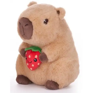 Capibara Whiteh Smalle Aardbei Plush Toy 26 cm