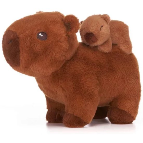 Capibara (DonkerBrown) Whiteh Baby Capybara Plush Toy 26 cm