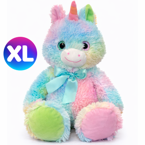 Unicorn (Pastel Kleuren) Plush Toy Dier XL 50 cm
