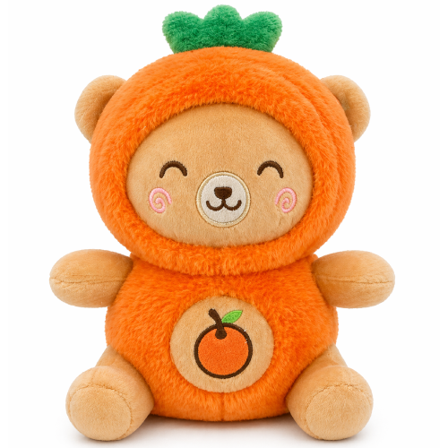 Teddy Bear in Sinaasappel Onesie Plush Toy 30 cm