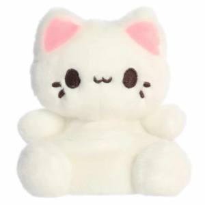 Palm Pals Tasty Peach Cat (White) Plush Toy 15 cm