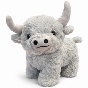 Schotse Hooglander Plush Toy Cow (Grijs) 22 cm