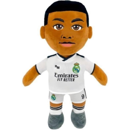 Kylian Mbappé 9 – Real Madrid Voetbal Plush Toy Pop 28 cm