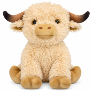 Schotse Hooglander Beige Plush Toy Cow Stier 28 cm