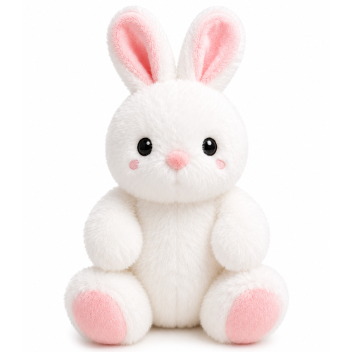 Rabbit Sitting Plush Toy 20 cm