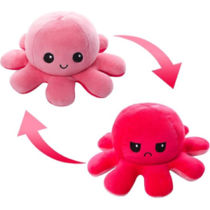 Octopus Mood Plush Toy (LichtPink/Pink) 15 cm