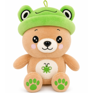 Teddy Bear Squishy Whiteh Kikker Hoed Plush Toy 26 cm