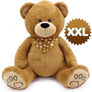 Teddy Bear Whiteh Bandana Plush Toy XXL 120 cm