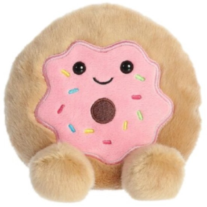 Palm Pals Pink Donut Plush Toy 15 cm