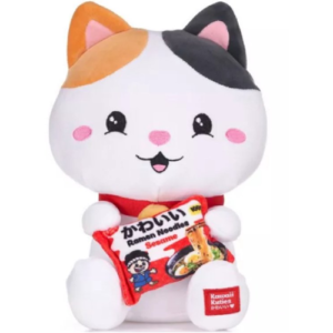 Cat Whiteh Noodles Plush Toy Squishy 28 cm