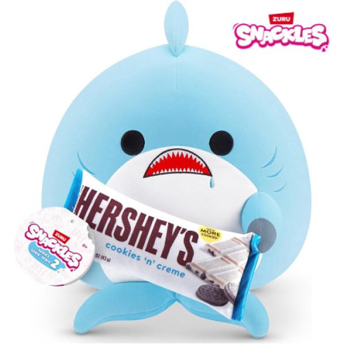 Snackles Plush XL – Haai Seth Whiteh Hershey’s Chocolade 55 cm