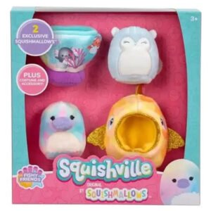 Fishy Friends Squishville Squishmallows Plush Toy (4 delig) 20 cm