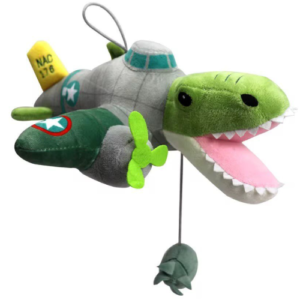 Bombardiro Crocodilo Italian Brainrot Plush Toy 30 cm – Krokodil Vliegtuig