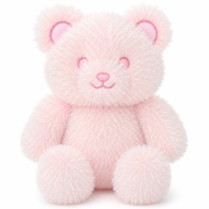 Teddy Bear Glitter LichtPink Plush Toy 22 cm