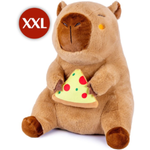 Capybara Whiteh Pizza Plush Toy XXL 100 cm – Capibara