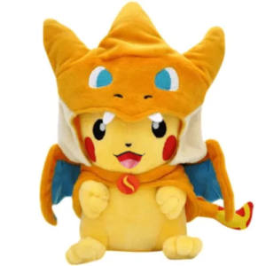 Pikachu Whiteh Charizard Poncho Pokémon Plush Toy 30 cm