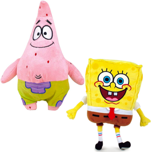 Patrick Ster 24 cm + SpongeBob SquarePants 20 cm Plush Toy Set van 2 stuks!