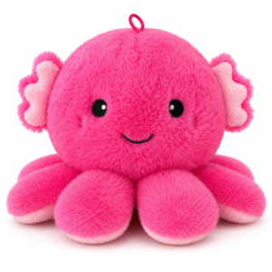Octopus Axolotl Pink Kawaii Plush Toy 22 cm