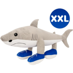 Tralalero Tralala Italian Brainrot Plush Toy XXL 100 cm – Haai Whiteh Schoenen