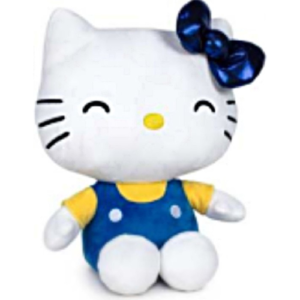 Hello Kitty (Blue/Yellow) 50th Anniversary Plush Toy 18 cm