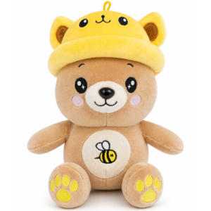 Teddy Bear Squishy Whiteh Capibara Hoed Plush Toy 26 cm