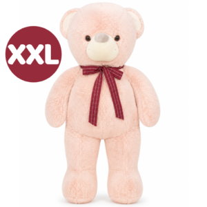 Teddy Bear (LichtPink) Whiteh Bow Plush Toy XXL 100 cm