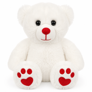 Teddy Bear Eddy Plush Toy (White) 20 cm