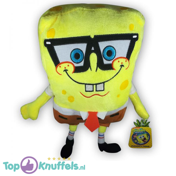 Pluche Spongebob Squarepants Whiteh bril Plush 30cm