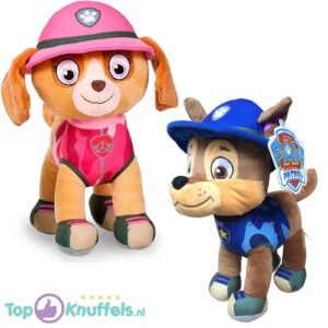Paw Patrol Jungle Rescue Plush Toy Set Chase + Skye 30 cm