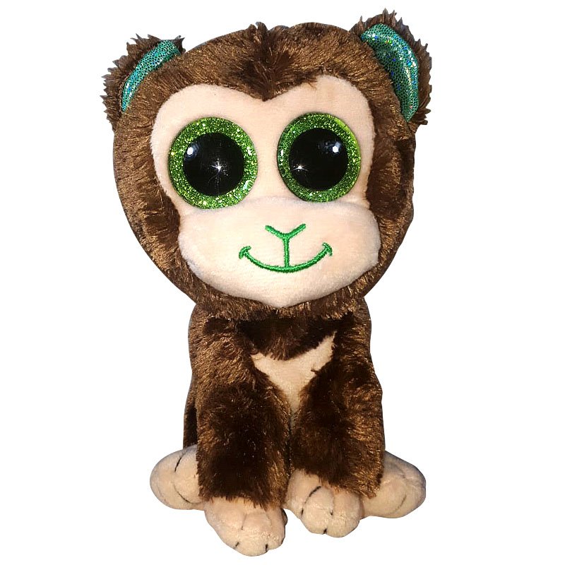 Plush Toy Monkeyje Whiteh Glitterogen 16cm