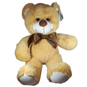 Teddy Bear Whiteh Bow LichtBrown 30cm