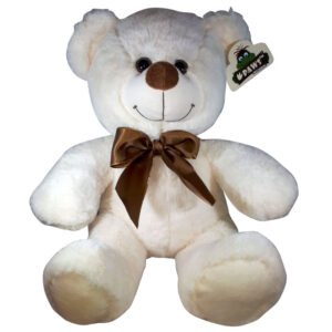 Teddy Bear Whiteh Bow White 30cm