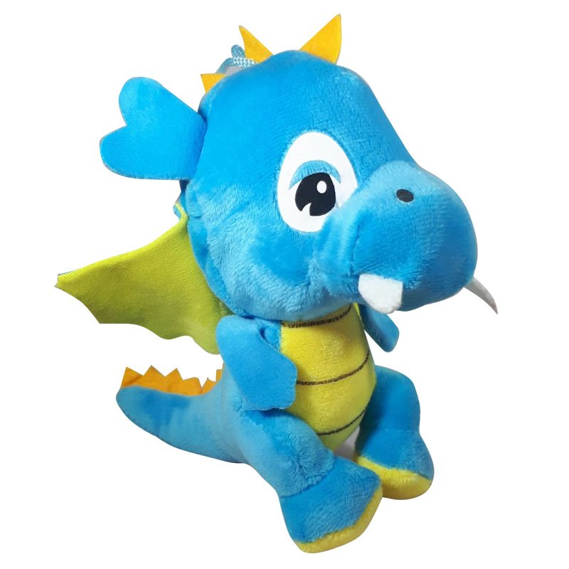 Pluche Draak Plush Blue 18cm