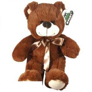 Teddy Bear Whiteh Bow Brown 38 cm