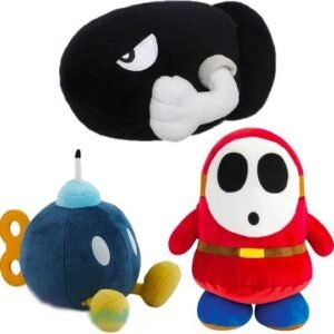 Bob-Omb + Shy Guy + Bullet Bills Super Mario Bros Plush Toy Set!