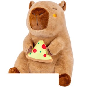 Capybara Whiteh Pizza Plush Toy 24 cm – Capibara