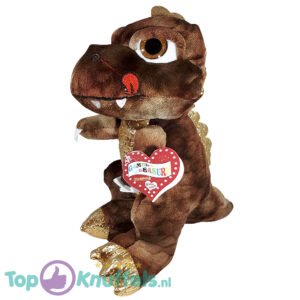 Dinosaur Plush Toy (Brown/Goud) 32 cm