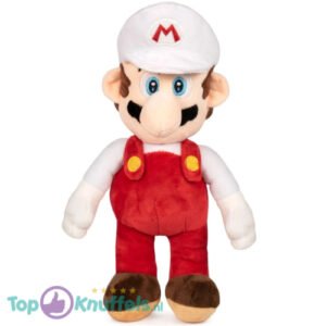 Super Mario Bros Fire (White/Red) Plush Toy XXL 95 cm