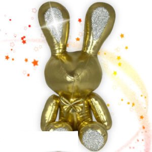 Rabbit (Goud) Whiteh Diamant Steentjes Plush Toy 38 cm