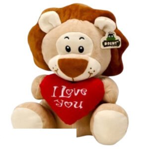 Leeuw Whiteh Heart I Love You Plush Toy 26 cm