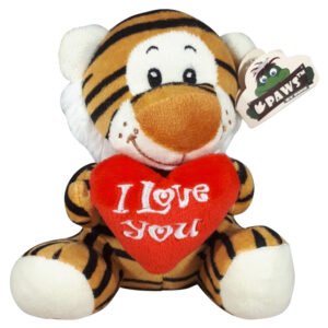 Tijger Whiteh I Love You Heart Plush 15 cm